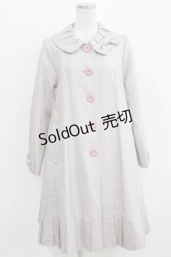 画像1: Leur Getter / パイピングリボンコート  パープルグレー H-26-03-27-020-LU-CO-KB-ZH