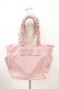 画像1: Maison de FLEUR / 撥水加工サイドポケットフリルトートバッグ  ピンク H-26-03-28-039-LO-BG-NS-ZH (1)