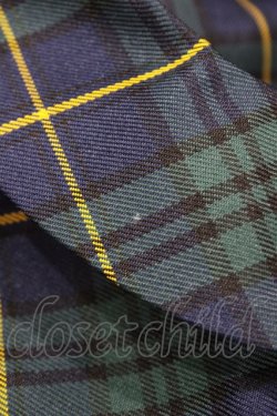 画像3: FLC / MINA*タータンチェックワンピース M グリーン H-26-03-28-041-LO-OP-NS-ZH