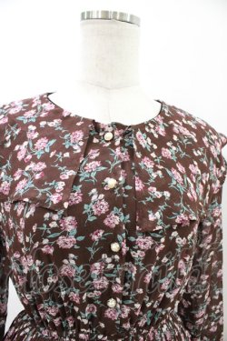 画像3: LODISPOTTO / 花柄ワンピース M ブラウン H-26-03-28-043-LO-OP-NS-ZH