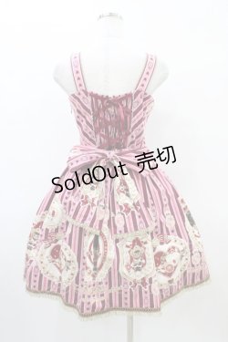 画像2: BABY,THE STARS SHINE BRIGHT / くまくみゃのRoyal Kingdom柄ジャンパースカートI Free ピンク H-26-03-28-045-BA-OP-NS-ZH