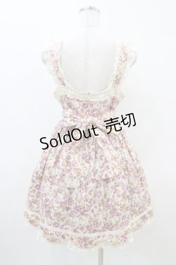 画像2: Innocent World / 花柄はしごレースジャンパースカート Free 生成り H-26-03-28-047-IW-OP-NS-ZH