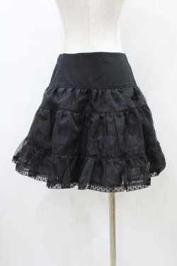 画像2: Victorian maiden / Aラインオーガンジーパニエ Free ブラック H-26-03-28-054-CL-SK-NS-ZH