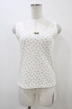 画像1: Fi.n.t / ローズモチーフ付き小花柄タンクトップ Free PINK H-26-03-28-056-CA-TO-NS-ZH