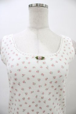 画像3: Fi.n.t / ローズモチーフ付き小花柄タンクトップ Free PINK H-26-03-28-056-CA-TO-NS-ZH
