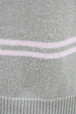 画像3: Fi.n.t / フレンチボーダー5分袖ニットプルオーバー Free GREEN×WH H-26-03-28-058-CA-TO-NS-ZH