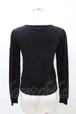 画像2: LODISPOTTO / パールボタンカーディガン M ブラック H-26-03-28-064-LO-TO-NS-ZH