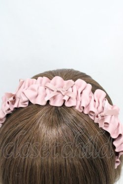 画像3: m petit by misako / AMギャザーカチューシャ  ピンク H-26-03-28-008-LO-AC-NS-ZH