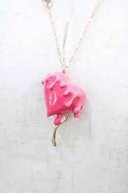 画像1: MILK / ハートフォンデュネックレス  ピンク H-26-03-28-009-ML-AC-NS-ZH