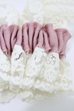 画像2: m petit by misako / AMレース2Pシュシュ  ピンク H-26-03-28-010-LO-ZA-YZ-ZH