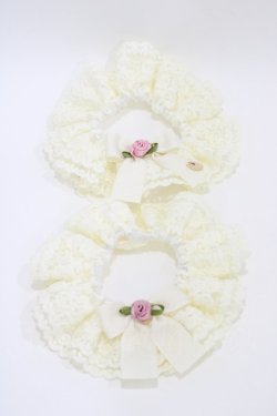 画像1: m petit by misako / AM*NIシュシュ2点セット  生成り H-26-03-28-012-LO-ZA-NS-ZH