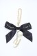 画像1: Maison de FLEUR / リボン×パールバッグチャーム  ブラック H-26-03-28-015-LO-ZA-NS-ZH (1)