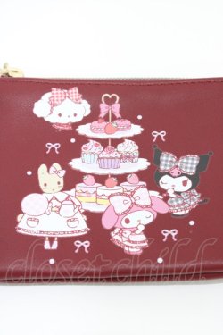 画像3: m petit by misako / サンリオキャラクターズコラボ ポーチ付きエコトート  レッド H-26-03-28-018-LO-ZA-NS-ZH