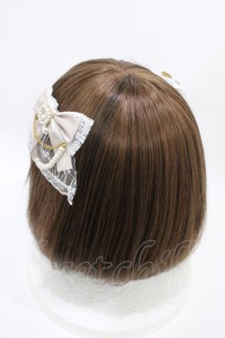 画像2: Rojita / レースレイヤードパールチェーンヘアクリップSet  オフ H-26-03-28-020-LO-AC-NS-ZH
