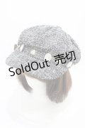 Swankiss / SX tweed casquette  ブラック H-26-03-28-021-CA-AC-NS-ZH