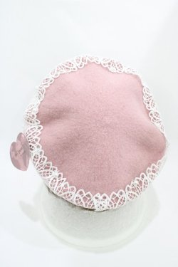 画像2: m petit by misako / TT*AMレースBベレー  ピンク H-26-03-28-022-LO-AC-NS-ZH