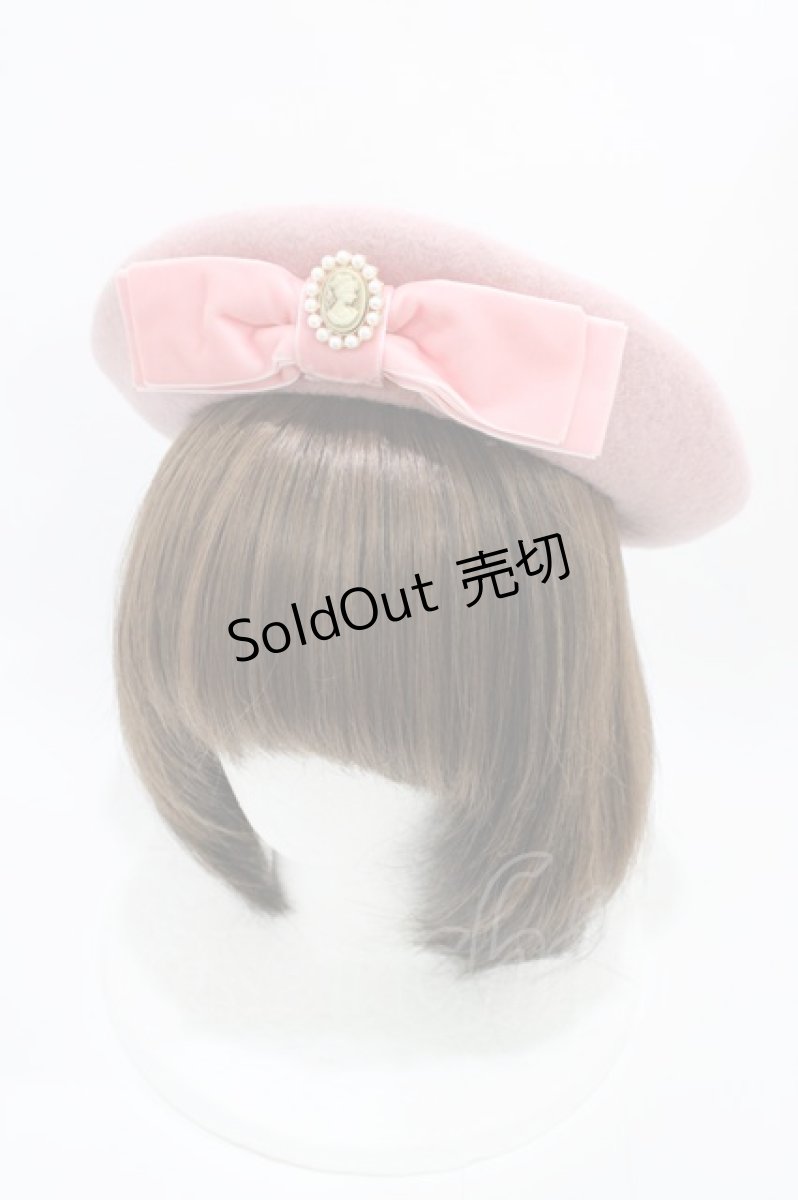 画像1: m petit by misako / AMモチーフリボンベレー  ピンク H-26-03-28-025-LO-AC-NS-ZH (1)