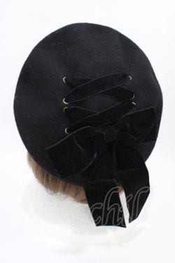 画像2: m petit by misako / サンリオキャラクターズコラボ クロミ リボンベレー  ブラック H-26-03-28-026-LO-AC-NS-ZH