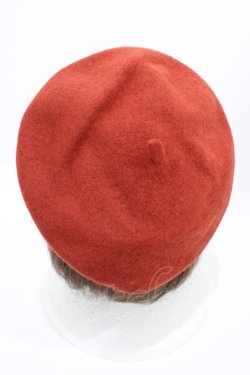 画像2: DearMyLove / ビジューハートチーム付きベレー帽  レンガ H-26-03-28-027-EL-AC-NS-ZH