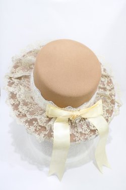 画像2: axes femme / グランドフィナーレカンカン帽  ベージュ H-26-03-28-029-AX-AC-NS-ZH