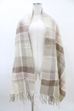 画像1: LODISPOTTO / チェックストール  ベージュ H-26-03-28-030-LO-ZA-NS-ZH
