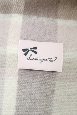 画像2: LODISPOTTO / チェックストール  ベージュ H-26-03-28-030-LO-ZA-NS-ZH