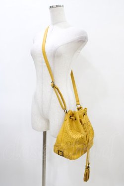 画像2: axes femme / パンチング巾着バッグ  マスタード H-26-03-28-034-AX-BG-NS-ZH