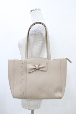 画像1: m petit by misako / AMリボントートバッグ  ベージュ H-26-03-28-037-0-BG-NS-ZH