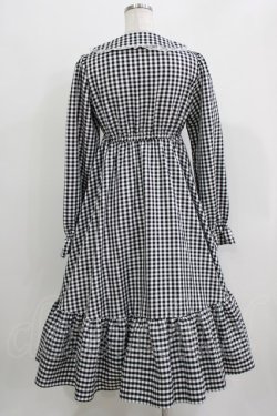 画像3: FLC / 星名桜子/ギンガムチェックワンピース M ブラック H-26-03-29-025-LO-OP-NS-ZH