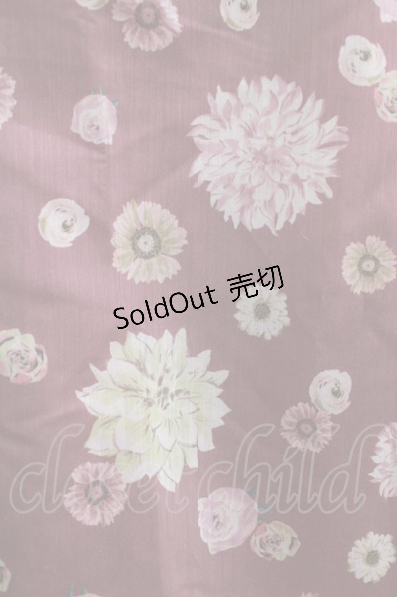 画像4: axes femme POETIQUE / 花柄プリントセーラーワンピース M ワイン H-26-03-29-026-AX-TO-NS-ZH (4)