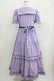 画像3: Maria pipi / セーラーカラーチェックレースドレス Free ラベンダー H-26-03-29-029-EL-OP-NS-ZH (3)