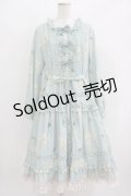 Cute.Q（海外ロリータブランド） / Little Lily Long Sleeve OP L ブルー H-26-03-29-030-GO-OP-NS-ZH