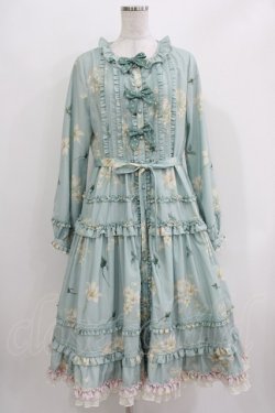 画像1: Cute.Q（海外ロリータブランド） / Little Lily Long Sleeve OP L ブルー H-26-03-29-030-GO-OP-NS-ZH