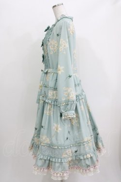 画像2: Cute.Q（海外ロリータブランド） / Little Lily Long Sleeve OP L ブルー H-26-03-29-030-GO-OP-NS-ZH