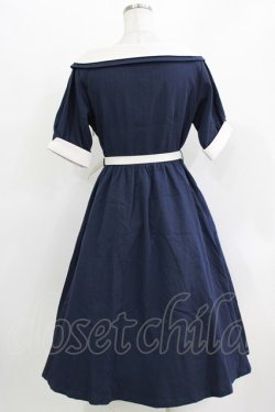 画像3: an another angelus / オフショルバイカラーワンピース Free ネイビー H-26-03-29-031-CA-OP-NS-ZH