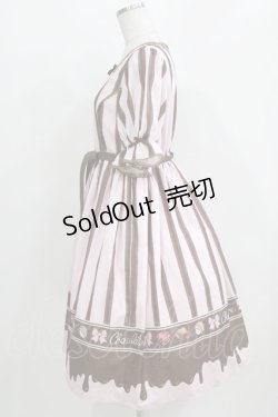 画像2: Chalmiere / ボンボンショコラ柄ワンピース M ピンク H-26-03-29-004-0-OP-NS-ZH