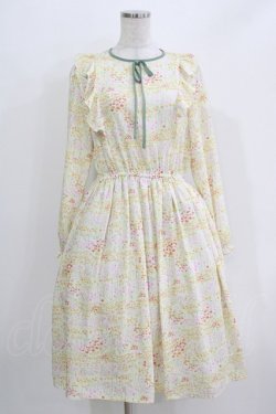 画像1: Fi.n.t / フラワーガーデン柄ワンピース Free IVORY H-26-03-29-035-CA-OP-NS-ZH