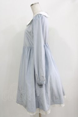 画像2: axes femme kawaii / ローズ刺繍ワンピース M サックス H-26-03-29-037-AX-OP-NS-ZH