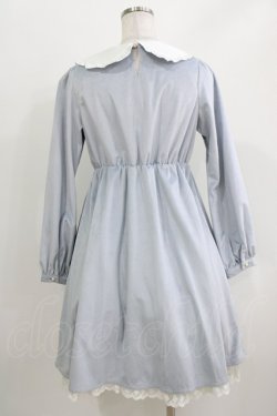 画像3: axes femme kawaii / ローズ刺繍ワンピース M サックス H-26-03-29-037-AX-OP-NS-ZH