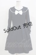 LODISPOTTO / リボンワンピース M ネイビー H-26-03-29-039-LO-OP-NS-ZH