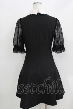 画像3: Rojita / ラウンドカラーシアー5分袖ワンピース Free ブラック H-26-03-29-047-LO-OP-NS-ZH