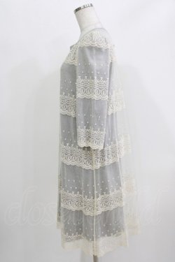 画像2: Franche Lippee / うさぎ刺繍ワンピース M グレー H-26-03-29-053-LO-OP-NS-ZH