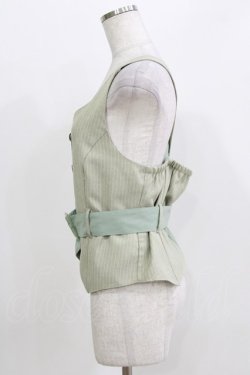 画像2: axes femme POETIQUE / ベルト付バイカラーベスト M ミント H-26-03-29-056-AX-TO-NS-ZH