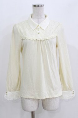 画像1: axes femme / ヨーク切替トップス M 生成り H-26-03-29-057-AX-TO-NS-ZH