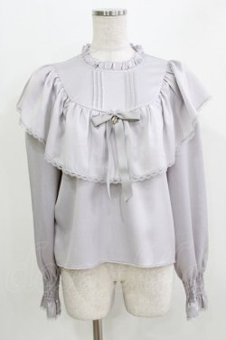 画像1: Amavel / ヨークフリルブラウス Free グレー H-26-03-29-060-CA-BL-NS-ZH