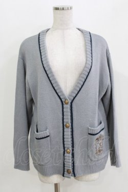 画像1: F i.n.t / ライン使いカーディガン/ハリーポッター Free BLUE GRAY H-26-03-29-061-CA-TO-NS-ZH