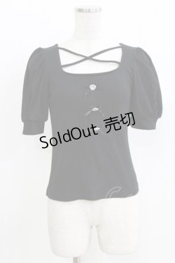 画像1: Ank Rouge / ハートビジューテレコ M ブラック H-26-03-29-063-CA-TO-NS-ZH