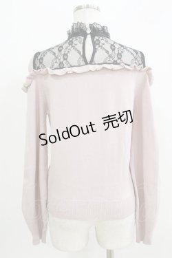 画像3: Ank Rouge / クロスチャームオフショルニット M ピンク H-26-03-29-064-CA-TO-NS-ZH