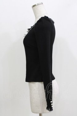 画像2: evelyn / フリルリボントップス Free ブラック H-26-03-29-065-LO-TO-NS-ZH