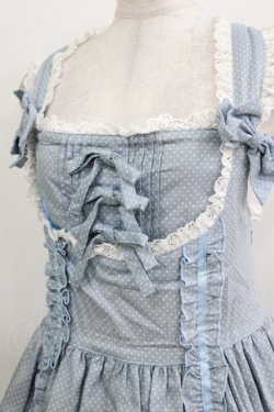 画像4: metamorphose / フロントあきジャンパースカート(水玉) Free サックス H-26-03-29-007-ME-OP-NS-ZH